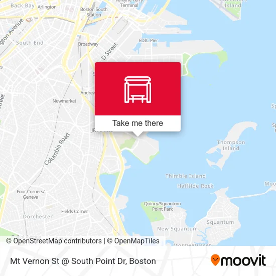 Mt Vernon St @ South Point Dr map