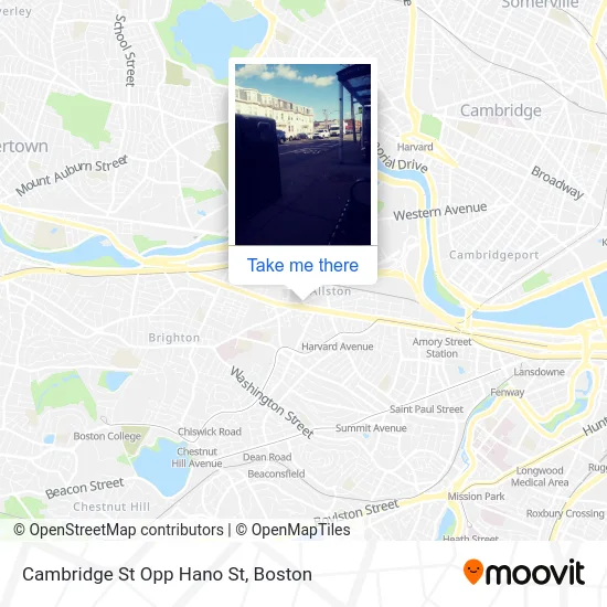 Cambridge St Opp Hano St map