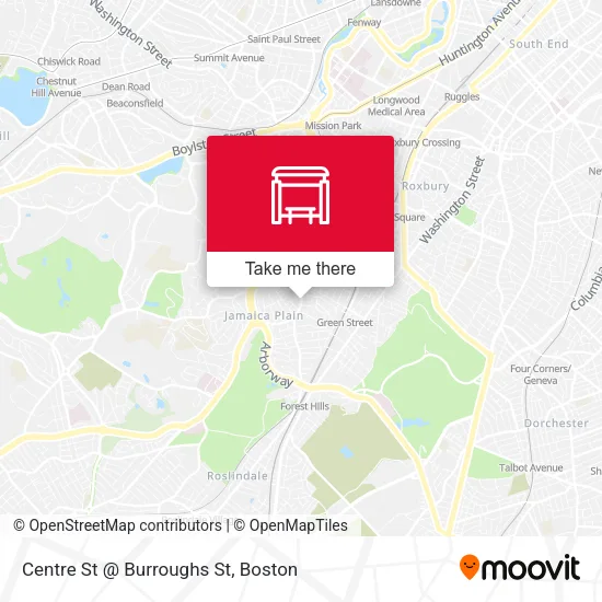 Centre St @ Burroughs St map