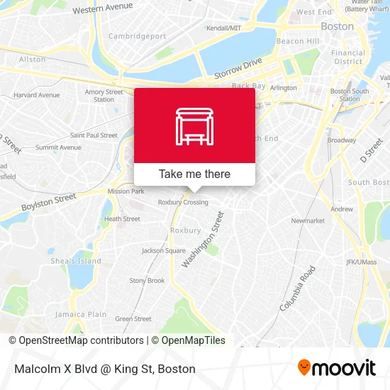 Mapa de Malcolm X Blvd @ King St