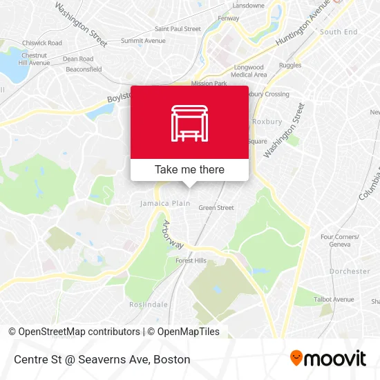 Mapa de Centre St @ Seaverns Ave