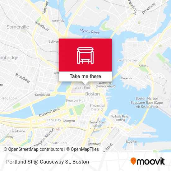 Mapa de Portland St @ Causeway St