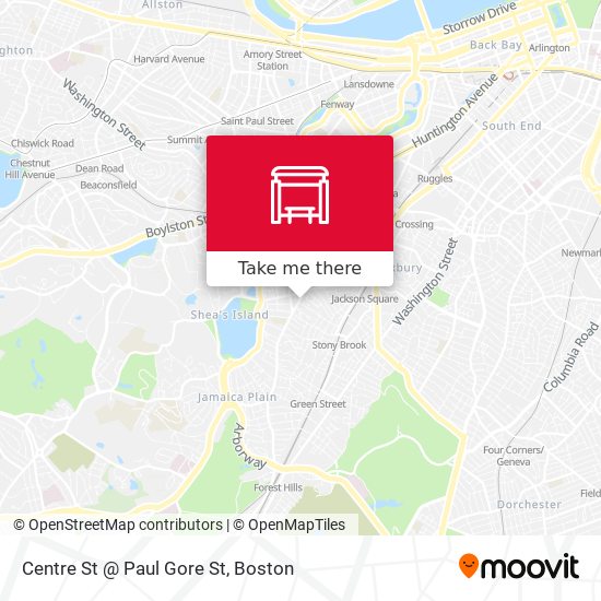 Mapa de Centre St @ Paul Gore St