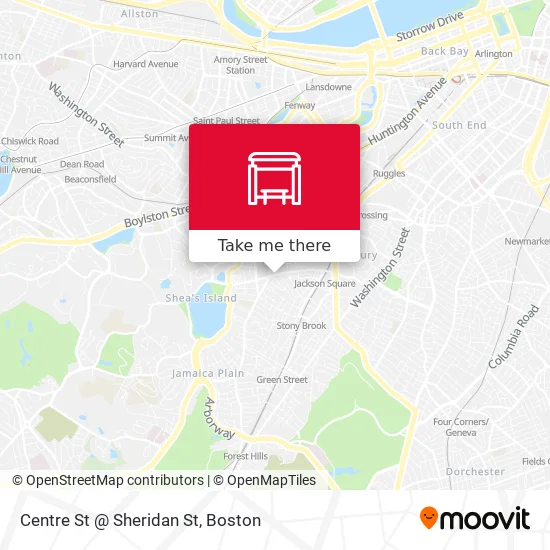 Centre St @ Sheridan St map