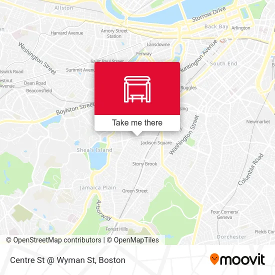 Centre St @ Wyman St map