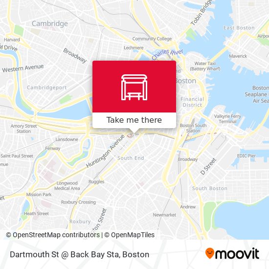 Dartmouth St @ Back Bay Sta map