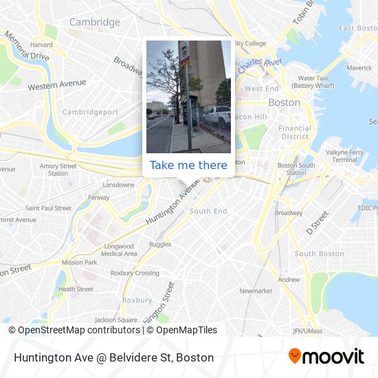 Mapa de Huntington Ave @ Belvidere St