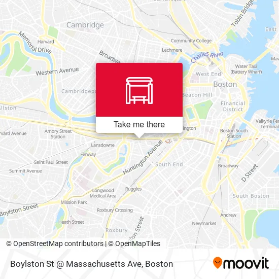 Mapa de Boylston St @ Massachusetts Ave