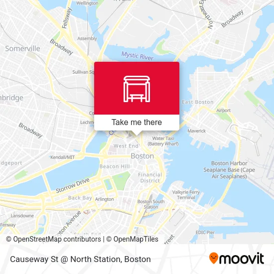 Mapa de Causeway St @ North Station