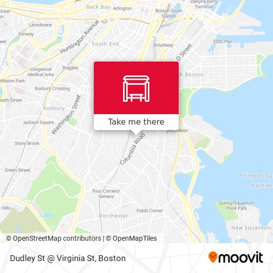 Dudley St @ Virginia St map