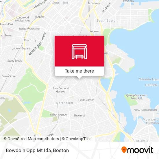 Bowdoin Opp Mt Ida map