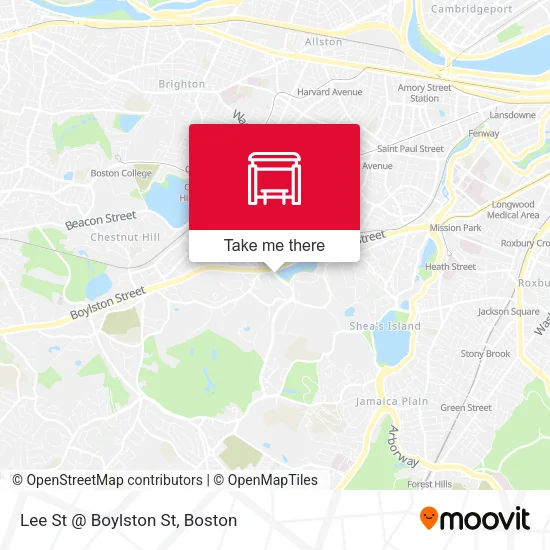 Lee St @ Boylston St map