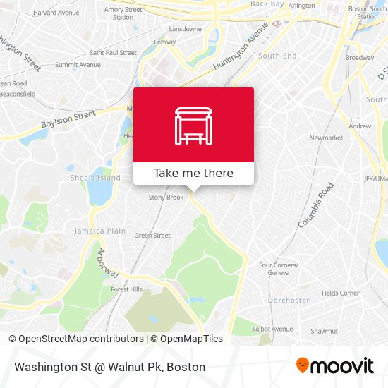 Washington St @ Walnut Pk map