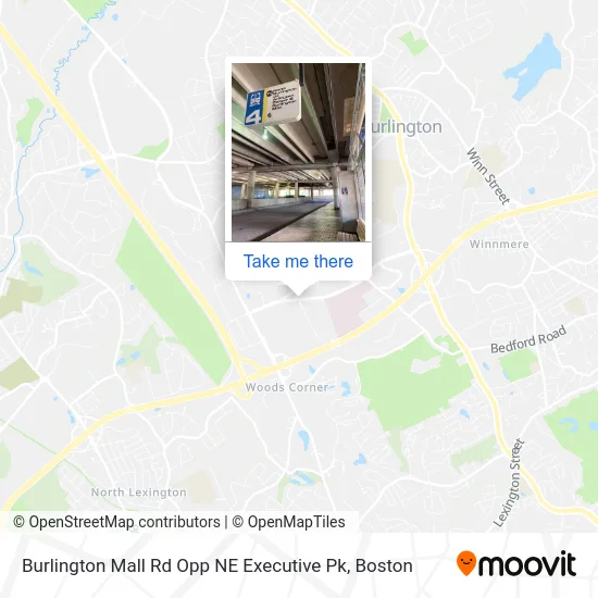 Mapa de Burlington Mall Rd Opp NE Executive Pk