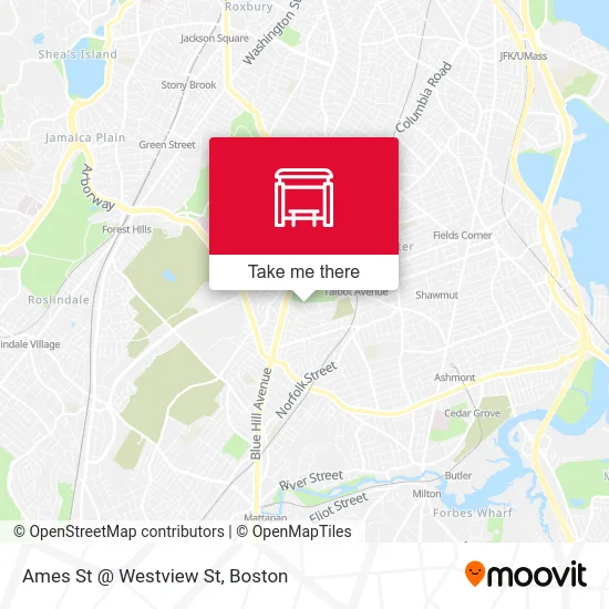 Ames St @ Westview St map