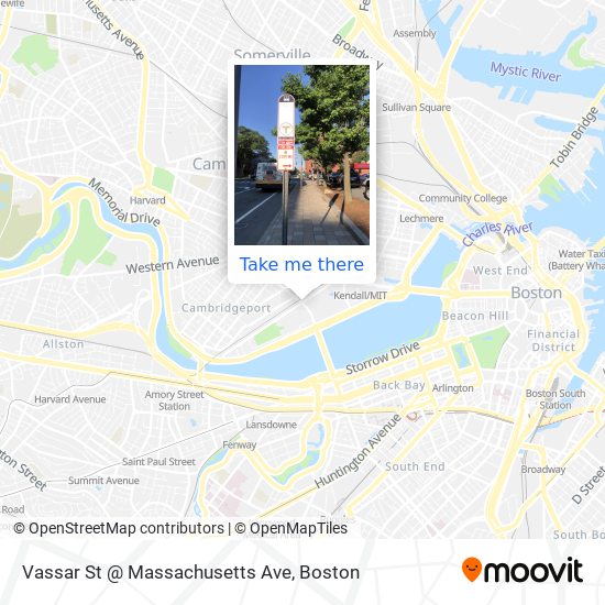 Vassar St @ Massachusetts Ave map