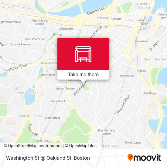 Mapa de Washington St @ Oakland St