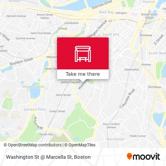 Washington St @ Marcella St map