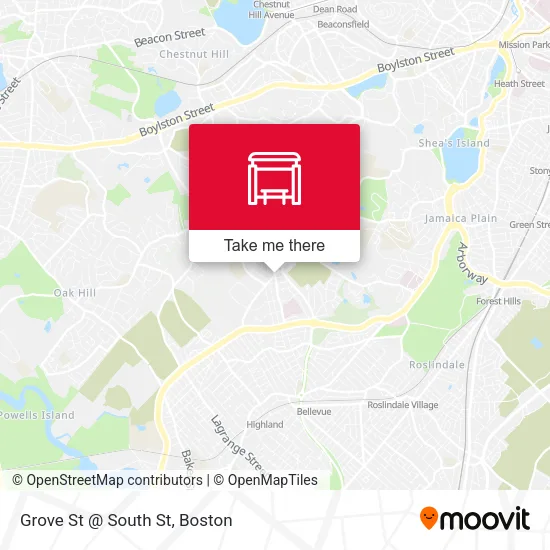 Mapa de Grove St @ South St