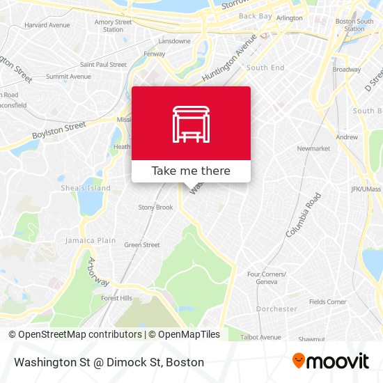 Mapa de Washington St @ Dimock St