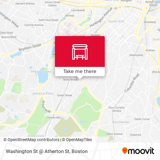 Washington St @ Atherton St map