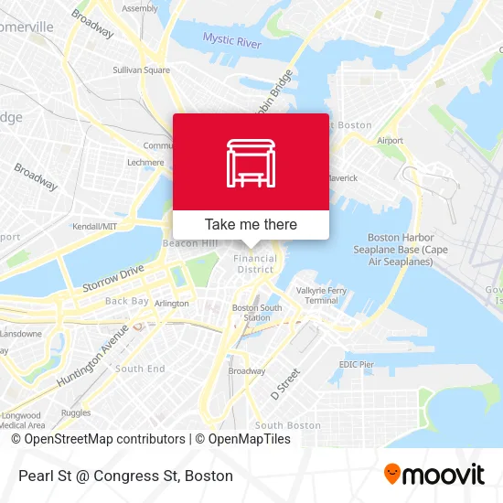 Mapa de Pearl St @ Congress St