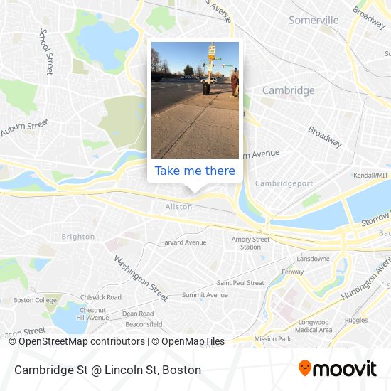 Mapa de Cambridge St @ Lincoln St