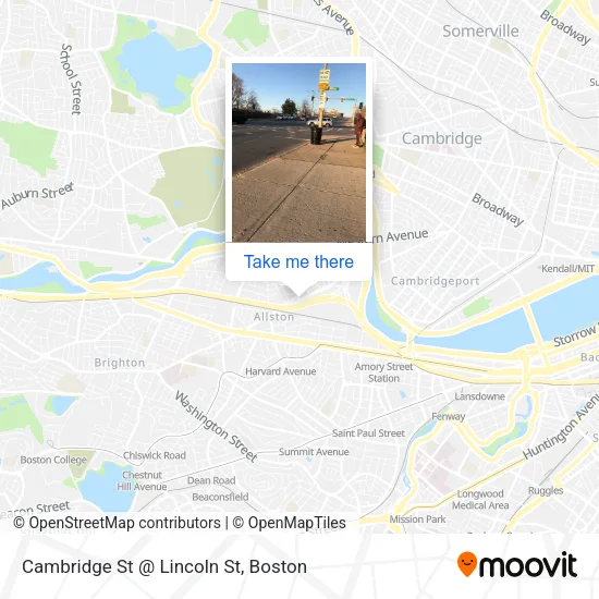 Mapa de Cambridge St @ Lincoln St