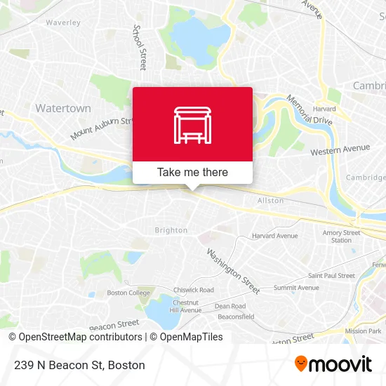 239 N Beacon St map