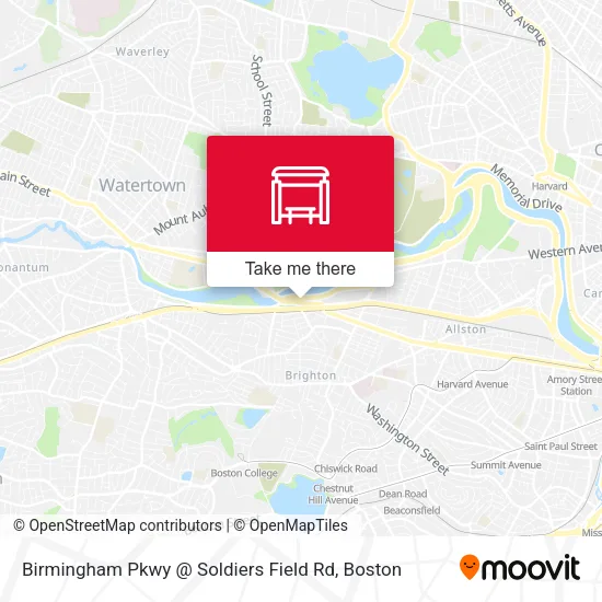 Birmingham Pkwy @ Soldiers Field Rd map
