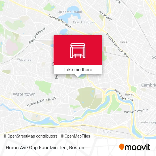 Huron Ave Opp Fountain Terr map