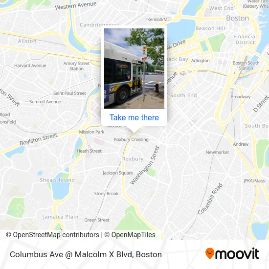 Mapa de Columbus Ave @ Malcolm X Blvd