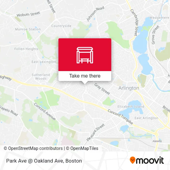 Park Ave @ Oakland Ave map
