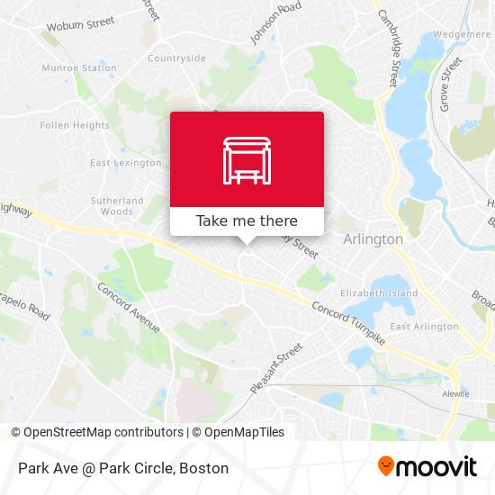 Mapa de Park Ave @ Park Circle