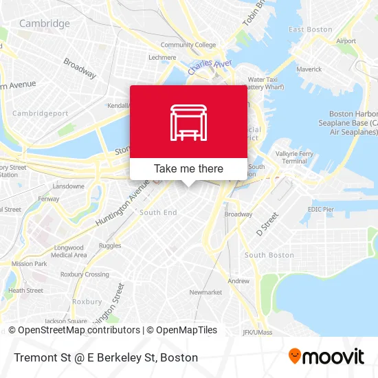 Mapa de Tremont St @ E Berkeley St