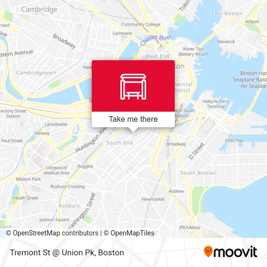 Mapa de Tremont St @ Union Pk