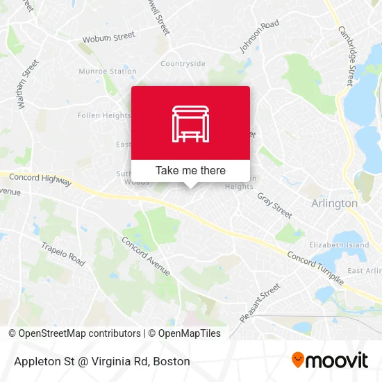 Appleton St @ Virginia Rd map