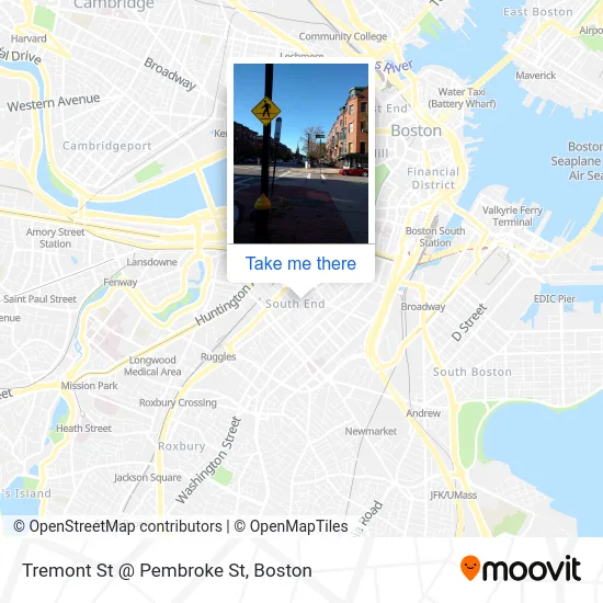 Mapa de Tremont St @ Pembroke St