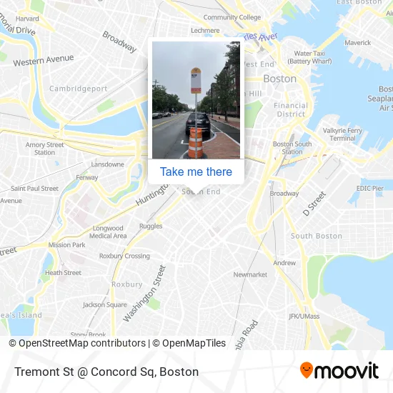Tremont St @ Concord Sq map