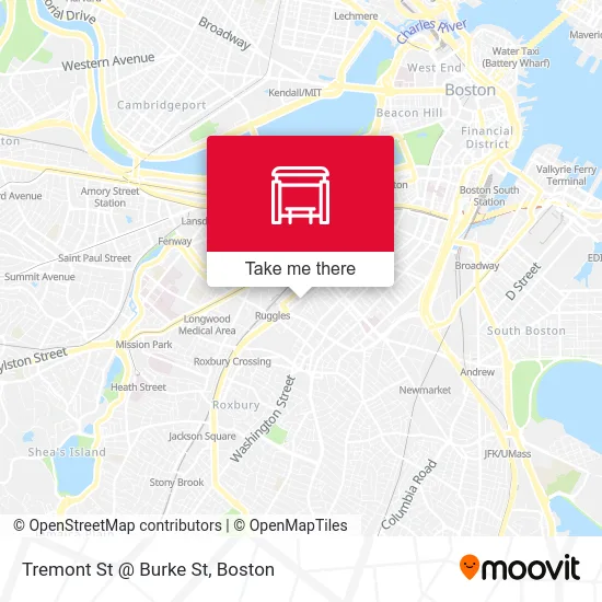 Tremont St @ Burke St map