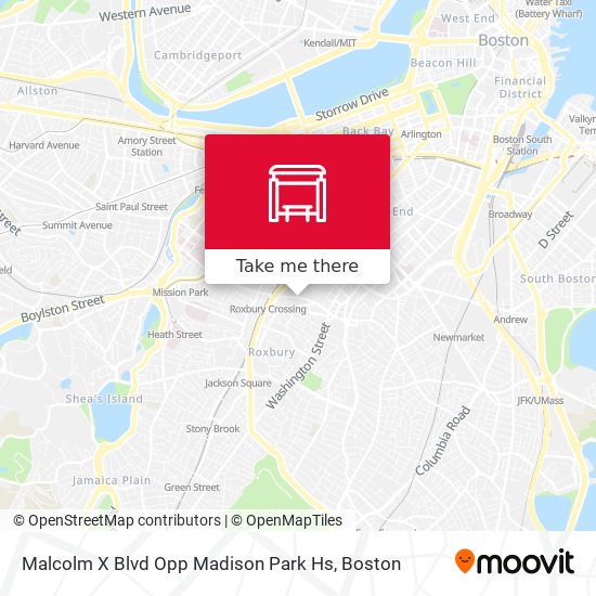 Malcolm X Blvd Opp Madison Park Hs map