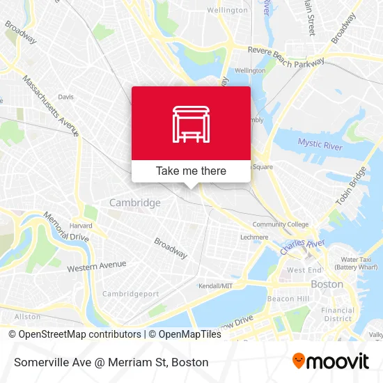 Mapa de Somerville Ave @ Merriam St
