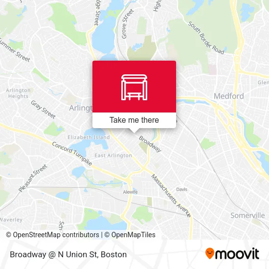 Broadway @ N Union St map