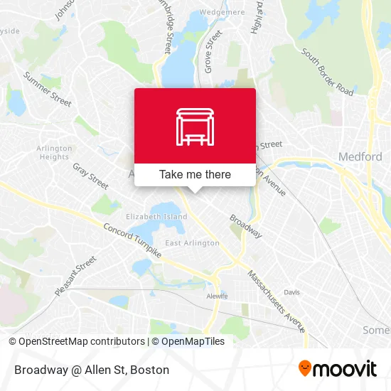 Mapa de Broadway @ Allen St