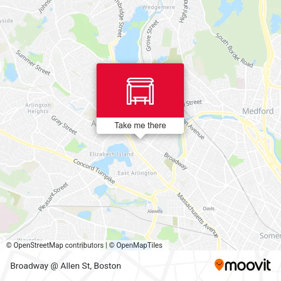 Mapa de Broadway @ Allen St