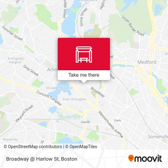 Mapa de Broadway @ Harlow St