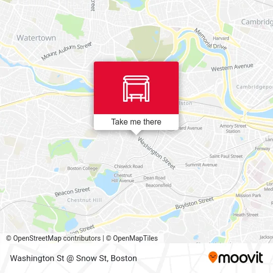 Mapa de Washington St @ Snow St