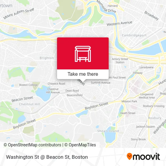 Mapa de Washington St @ Beacon St
