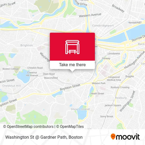 Washington St @ Gardner Path map