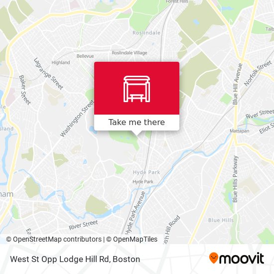 West St Opp Lodge Hill Rd map